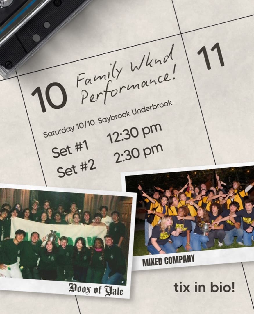 Doox Family Weekend Concert announcement