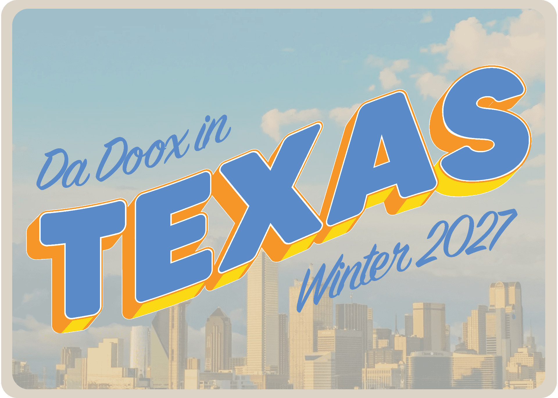 Texas 2027 postcard